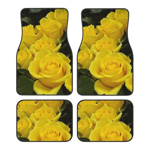 Tapis de voiture roses jaunes pour voyager confortablement en SUV et camion