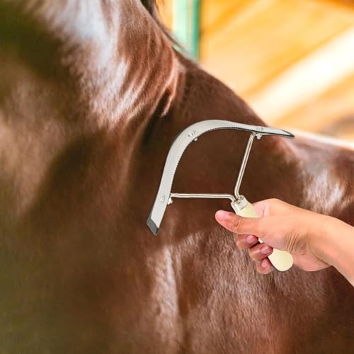 Ferramenta de preparação para cavalo, raspador de suor de cavalo - Raspador de preparação de cavalos