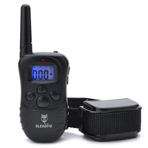 GLEADING Collar De Adiestramiento para Perros Mando. Rango De 300 Metros Recargable. Resistente Al Agua. Pitido De Alerta Y Modo De Vibración.
