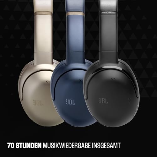JBL Tour One M3, kabellose Over-Ear Bluetooth Kopfhörer, True Adaptive Noise-Cancelling, 70 Stunden Spielzeit, komfortablel, Spatial 360 Sound mit Kopfhörer-Tracking, USB-C kompatibel, Schwarz – Bild 3