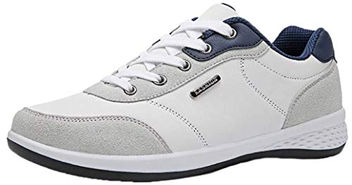 Zapatillas Running para Hombre Negocios Zapatos con Cordones Casuales Ligero Transpirables Zapatos Gimnasio Correr Sneakers 39-44 riou