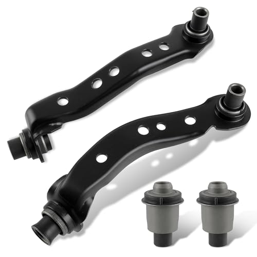GoaMotors 4pcs Full Subframe Crossmember Bushing and Arm Set 54400EL000 Compatible with Nissan Versa 2007-2012#54400-EL000, RK641723, RK641724 Suspension Control Arm Bushing Replacement