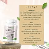 Allergie Tabletten Hund ALLERGIE-Away - Allergiehilfe mit Colostrum, Bierhefe & Prebiotika - Anti Allergie für Hunde gegen Juckreiz - Natürliche Alternative zu Apoquel oder Shampoo - Made in Germany