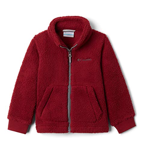 Columbia Youth Boys Rugged Ridge II Sherpa Full Zip, Red Jasper, Small