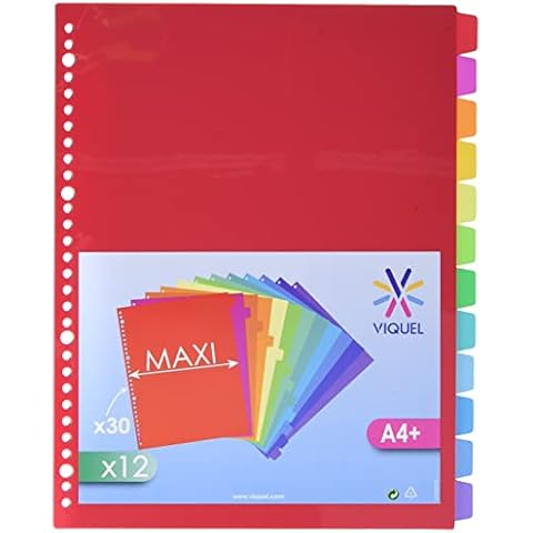 Intercalaires Viquel A4 Maxi Cover