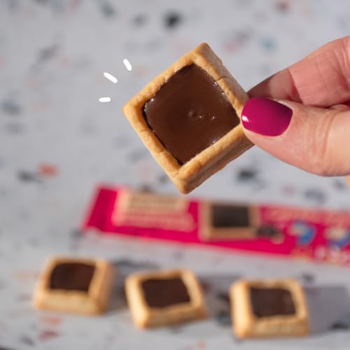 Image of Michel et Augustin Cookies Individually Wrapped Snacks, Dark Chocolate & Sea Salt Shortbread Cookie Bars, Bulk Snacks, 180 French Butter Cookies