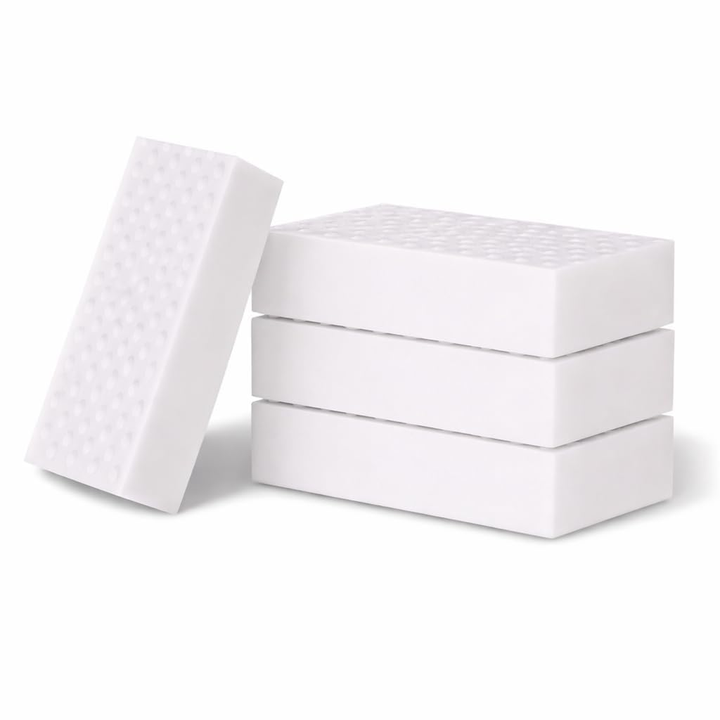 Melamine Foam Magic Sponge Eraser, Multipurpose Cleaning Sponge for Kitchen, Bathroom, Sink, Wall, Floor, Bathtub Pack of 4-image-20
