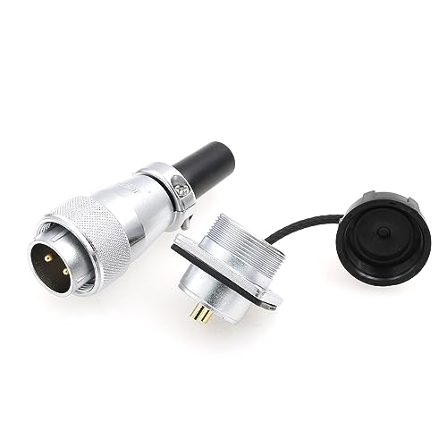 Eonvic WEIPU WS20 2 Pin Aviation Waterproof Connector IP67 Metal Male Plug Female Square Socket Threaded Panel Mount Cable Connector - Image 2