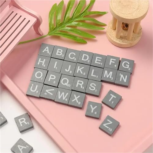 Wooden Letter Tiles for Crafts 300PCS 18x20mm miniatura 5