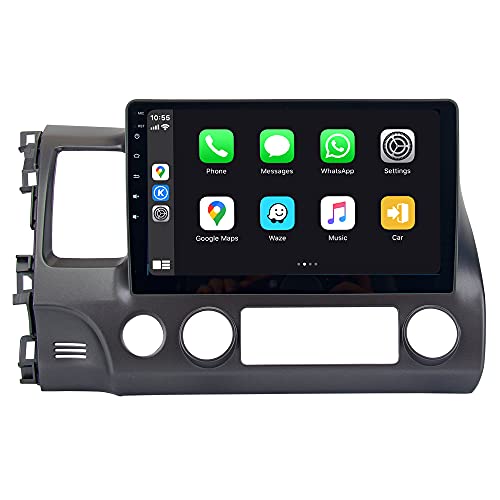 SYGAV Android 10 for 2006-2011 Honda Civic Car Stereo Android Auto Wireless Carplay Radio10.2 Inch Touch Screen GPS Navigation Head Unit