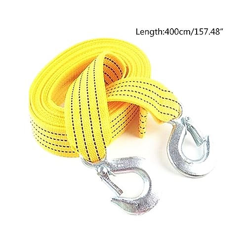 Cable de remolque con ganchos de acero forjado para recuperación vial 8