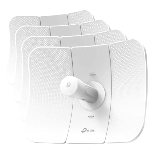 Image of TP-Link CPE710 5GHz AC867 Long-Range Gigabit Outdoor CPE for PtP and PtMP Transmission - 23dBi, Passive Powered, Free Injector, Pharos Control (Pack of 4)