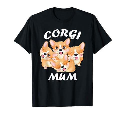 Carino piccolo cane proprietario regalo Corgi Mum Maglietta
