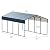 Metal Carport 10'x20'x8.8' Ft Heavy Duty Grey Galvanized Steel Roof Multi-Use Shelter Canopy with Metal Frame, Prefab Carport Garage for Cars, Boats, and Tractors
