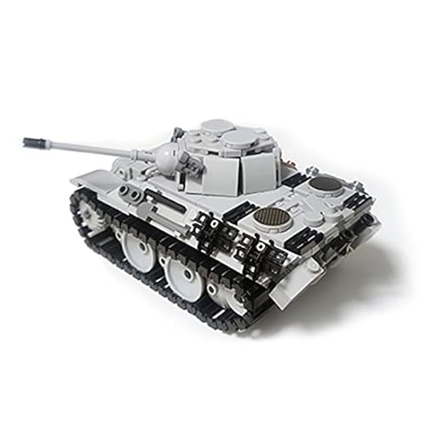 Lumitex Militär stridsvagn, byggstenar, 500 delar, WWII VK 1602, leopardstridsel, modell, armépanser, byggstenar, leksak för barn och vuxna, kompatibla med Lego-teknik