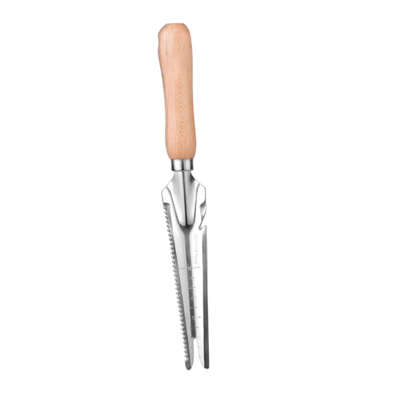 TOYANDONA Stainless Steel Garden Weeding Tool Ergonomic Hand Weeder with Curved Base Durable and Lightweight Grass Puller for Lawn Garden and Public Spaces