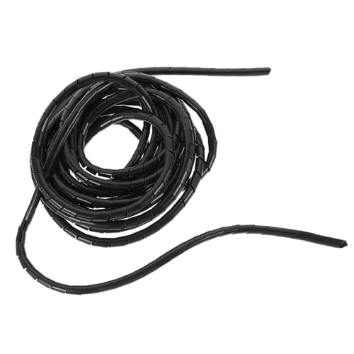 LAPYAPPE Manga Organizadora de Cables de Polietileno Negro de Metros Funda Protectora Flexible para Gestión de Cables y Alambres Oficina y Hogar