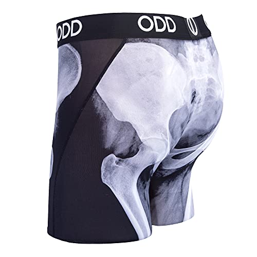 Odd Sox, X Ray, Men's Boxer Briefs, Funny Skeletal Bone Print Underwear4