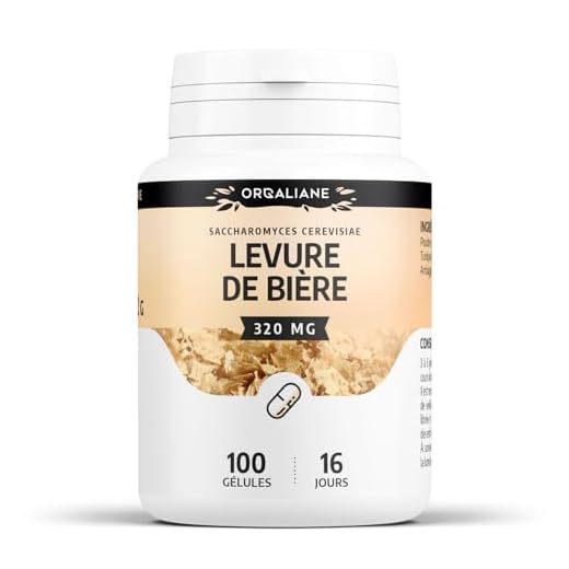 Levure de bière revivifiable 320 mg - 100 gélules - Orgaliane