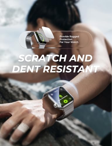 Image of MAGIC JOHN 2 Pack for Apple Watch 42MM Series 11 /Series 10 Screen Protector | [Automatic Align Tech] Self-Healing Flexible EPU Film,HD Transparent, Anti Scratch, Bubble Free