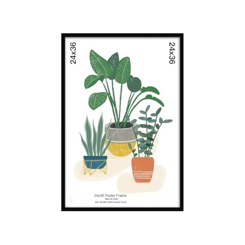 24x36 Black Flat Profile Wall Photo Frame