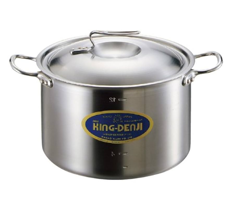【新品未使用】KING DENJI 寸胴鍋　24cm Amazon｜ニューキングデンジ 半寸胴鍋(目盛付)24cm｜寸胴鍋 オンライン通販