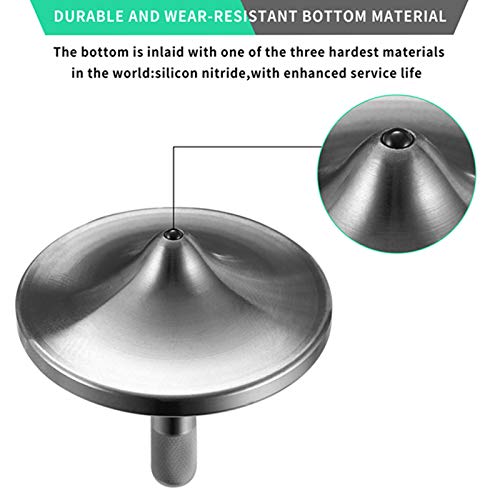 Image of Stainless Steel Spinning Top,Exquisite EDC Fidget Toy (Silver, S)