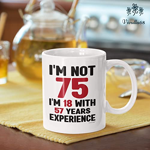 Vivulla68 75Th Birthday Gifts For Men, 75Th Birthday Gifts For Women, Gifts For 75 Year Old Men Woman, 1948 Birthday Gift For Men Women, 75Th Birthday Mug For Mom Dad, 75Th Birthday Cup With Keychain #TOP6