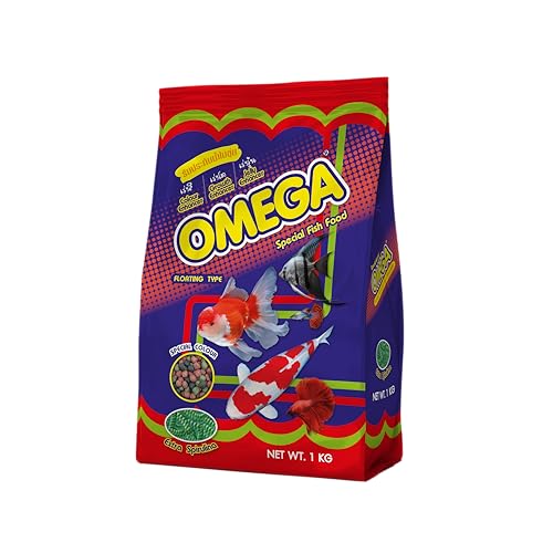 Image of Omega One, Special Fish Food with Spirulina for Colour, Growth & Jelly Enhancer Floating Type Medium 5mm Pellet 500gm