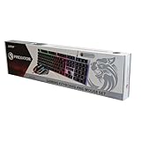 JUSTOP USB Wired Keyboard and Mouse Set, Luminous LED Lights, Full Size Slim Keyboard, LED Gaming Mouse, Game or Business, UK Layout, For PC, Laptop, Windows And Mac, PS4, PS5, Xbox One etc - Image 8