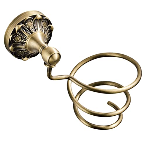 Mikinona Space-saving Hair Dryer Rack Wall-mounted Storage Shelf for Bathroom Hair Dryer Holder