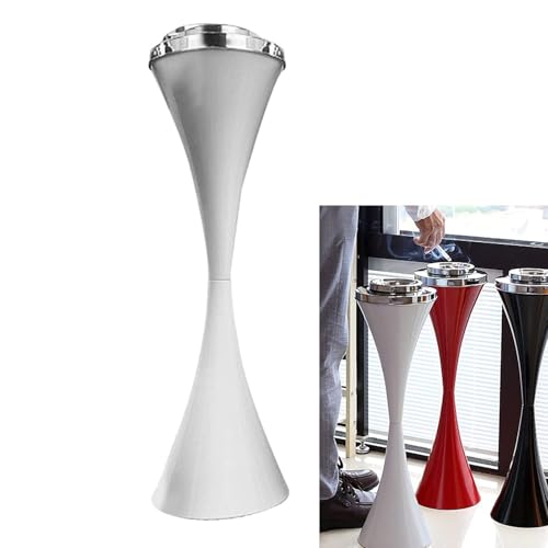 WWERTYY Cenicero de Acero Inoxidable, Moderno de pie con Mesa extraíble, para Interiores y Exteriores, Ideal para la decoración de Interiores y Exteriores, Patios, oficinas en el hogar (A)