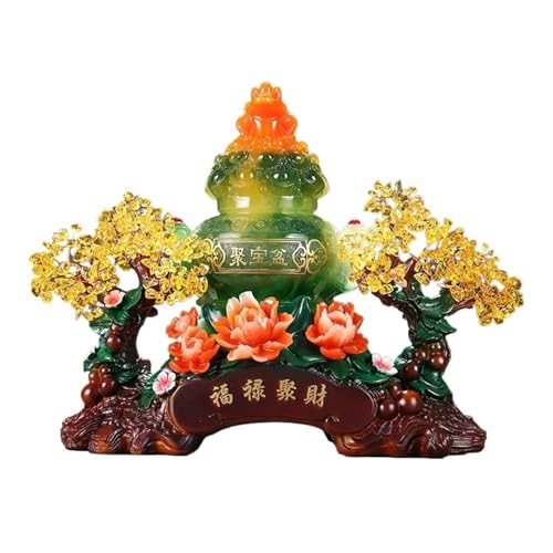 Árbol de dinero de cristal Bonsái Feng Shui Decoración de cuenco de tesoros Decoraciones de Feng Shui for el hogar for fortuna, dinero, buena suerte, riqueza, prosperidad y éxito Árbol de piedras prec