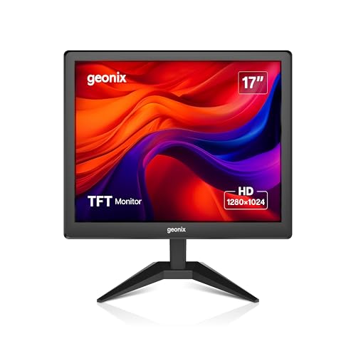 Image of GEONIX PC Monitor (43.18 cm /17 Inch), VGA & HDMI, LED Display, 1280X1024 Resolution, 16.7M Color, 16W(Max) Power Consumption | 2 Years Warranty