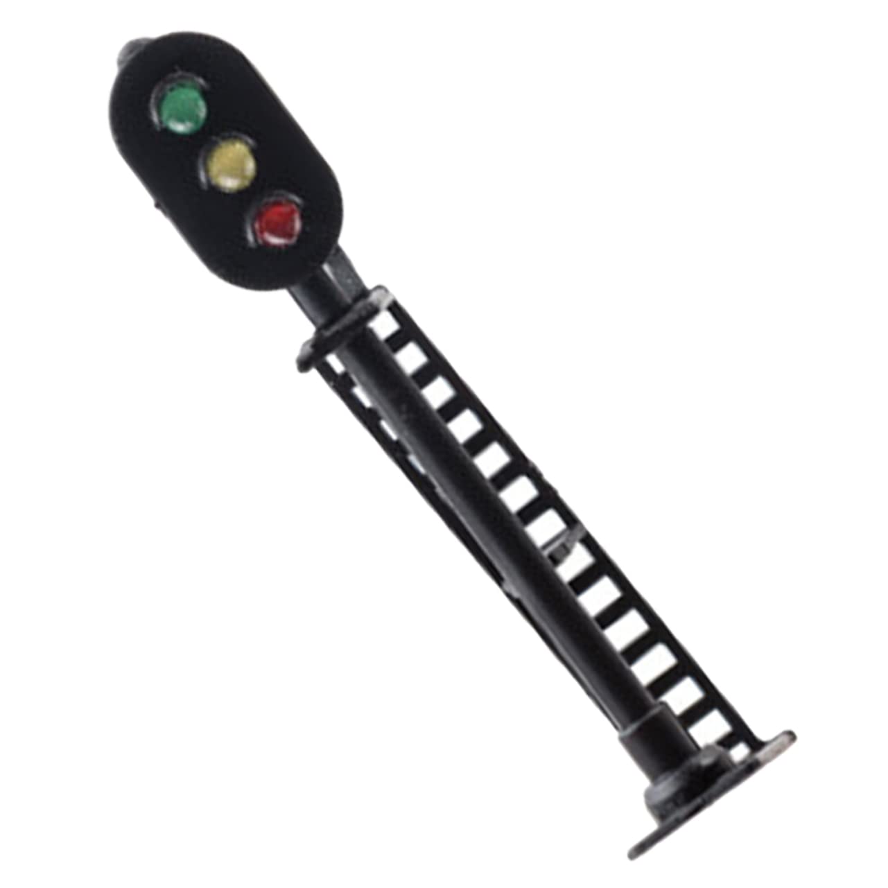 Lurrose 3pièces Modèle De Feu De Signalisation pour Train Miniature Signal Lumineux Vert-Jaune-Rouge pour Décoration De Paysage Table Accessoire De Modélisme Ferroviaire
