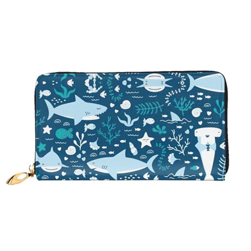 Portefeuille élégant cuir poisson bleu à offrir pour homme et femme