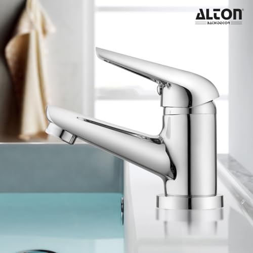 Image of ALTON MTX3615, Single Lever Basin Mixer | Bathroom Wash Basin Mixer Tap | Basin Tap | Silver