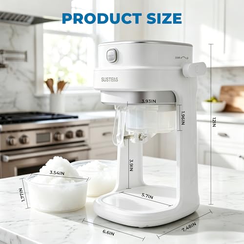 SUSTEAS Snow Cone Machine, Shaved Ice Machine with Adjustable Texture - image 6