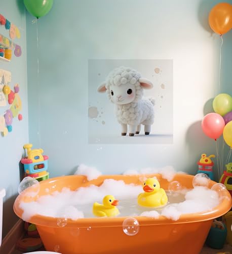 Vinilo decorativo oveja para pared habitación infantil miniatura 6