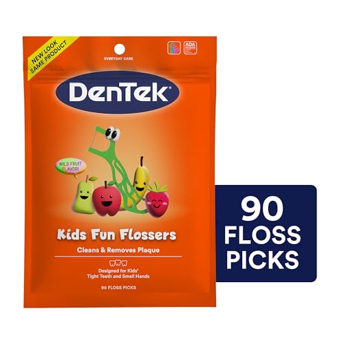 DenTek Kids Fun Flossers, Floss Picks, Removes Food & Plaque, 90 Count - image 9