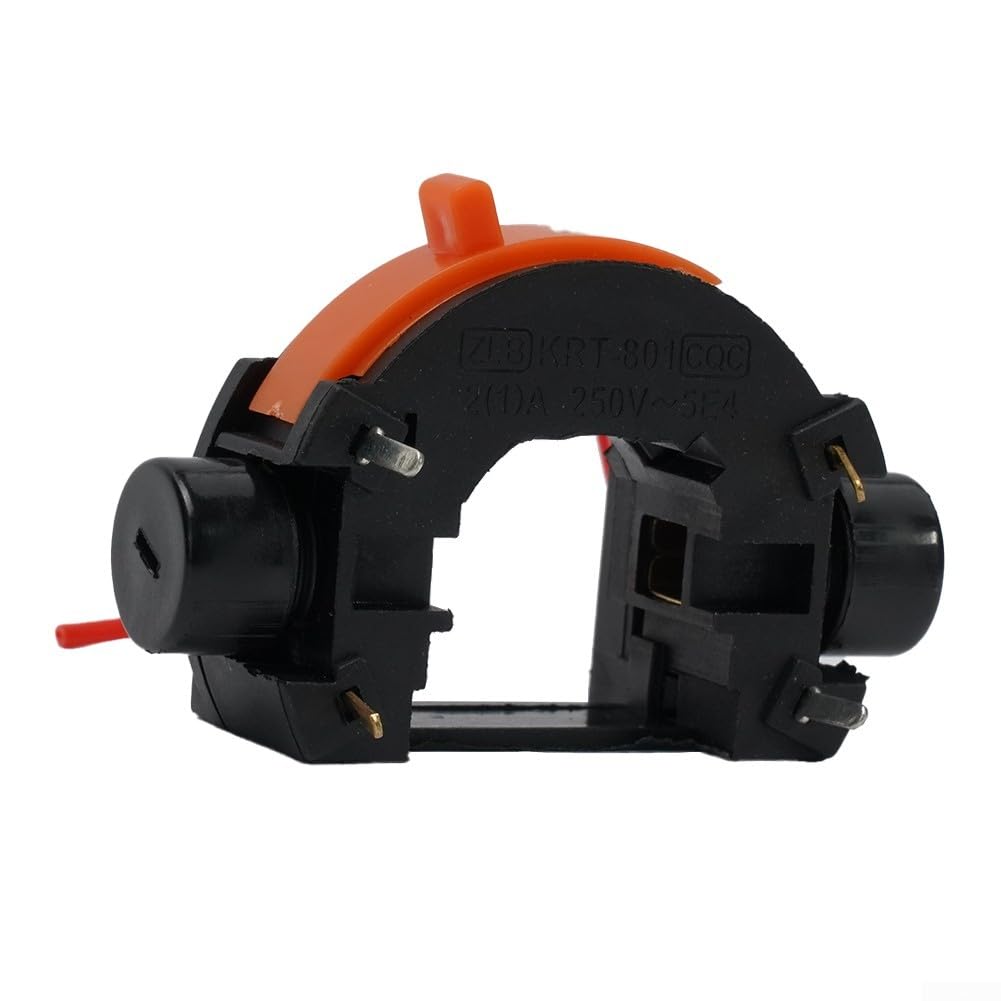 Interruttore di accensione e spegnimento a velocità variabile con regolatore di velocità a 5 fasi per potenza rotativa 220 V, costruzione in plastica, ricambio per smerigliatrice elettrica e multi