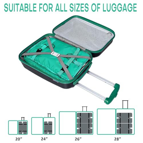 Compressible Packing Cubes Portable Hanging Closet Shelves 17"x12"x24" Extendable Travel Organizer Nylon Packing Bags for Suitcase