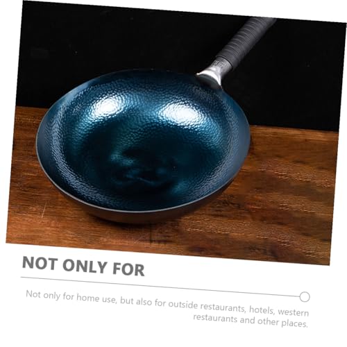 Wok de hierro forjado tradicional con mango Hemobllo miniatura 4