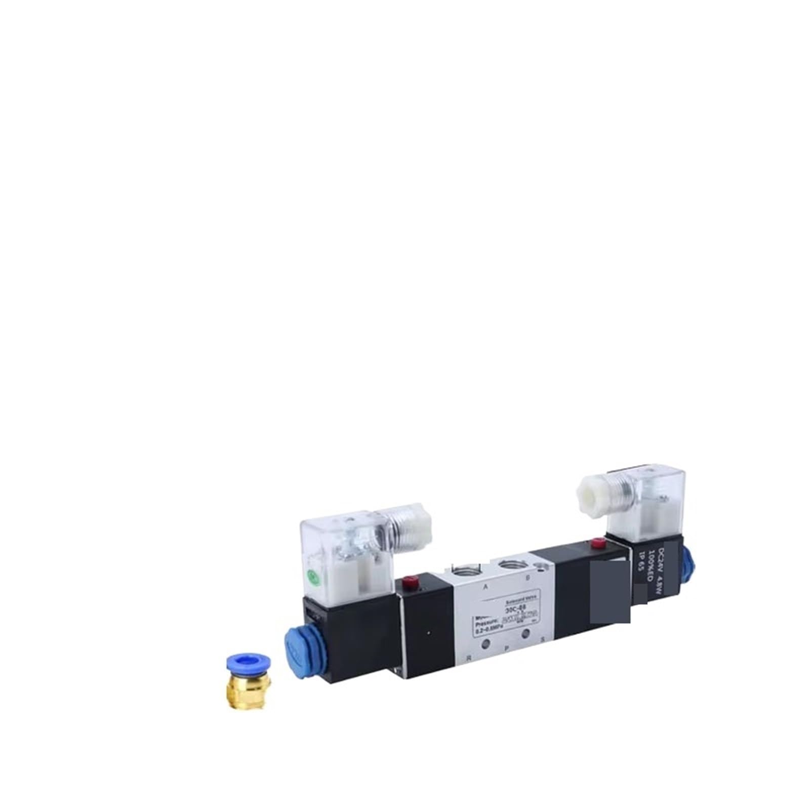 Uyqukggpsn 4V230c-08 Pc4-02 1Pcs 4V130c-06 4V230c-08 4V330c-10 4V430c-15 Three Position Five Way Air Solenoid Valve Pneumatic Ccontrol Valve(,Ac110v)