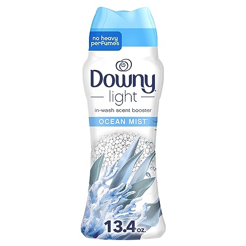 Image of Downy Light Laundry Scent Booster Beads for Washer, Ocean Mist, 13.4 oz, with No Heavy Perfumes