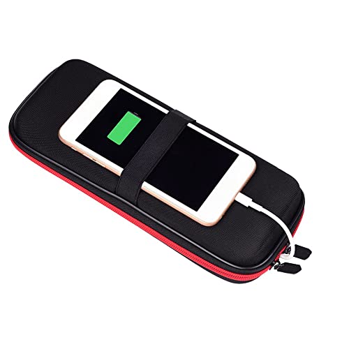 JOYSOG Power Bank Organizer Case, Storage Bag Travel Pouch for ZMI 200W 25000mAh Cell Phone Power with Carabiner (Grey)