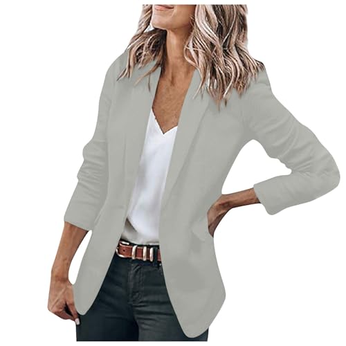 Tailleur Femme Veste Longue Blazer Chic Et Élégant Noir Ivoire L