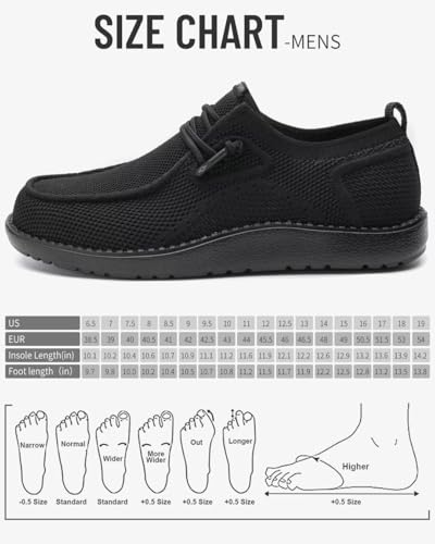 Image of 1TAZERO Men's Extra Wide Slip-On Shoes Loafers Orthopedic Diabetic Shoes for Swollen Feet Comfortable Walking with Arch Support for Plantar Fasciitis