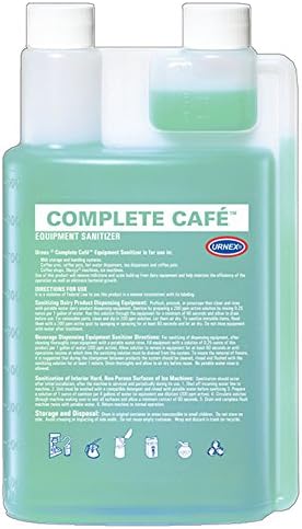 6 x 32 fl oz. Complete Cafe Beverage Equipment Sanitizer EPA Liquid Concontrate