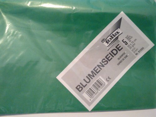 +4001868910506 Papier de soie vert 50x70cm 20g pour loisirs créatifs